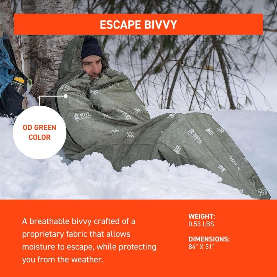 Post 1 - SOL Escape Bivvy with Hood -