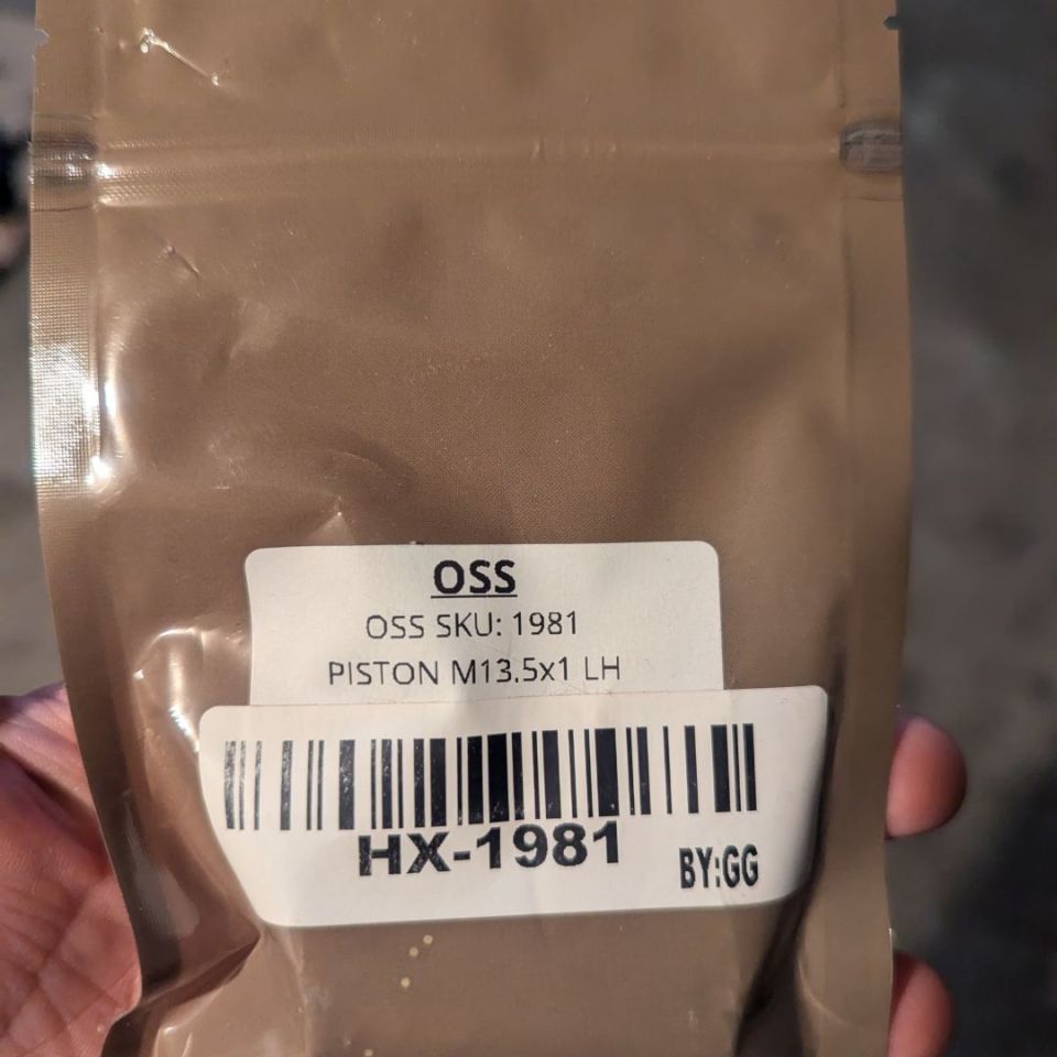 Post 1 - New huxwrks piston m13.5x1 LH