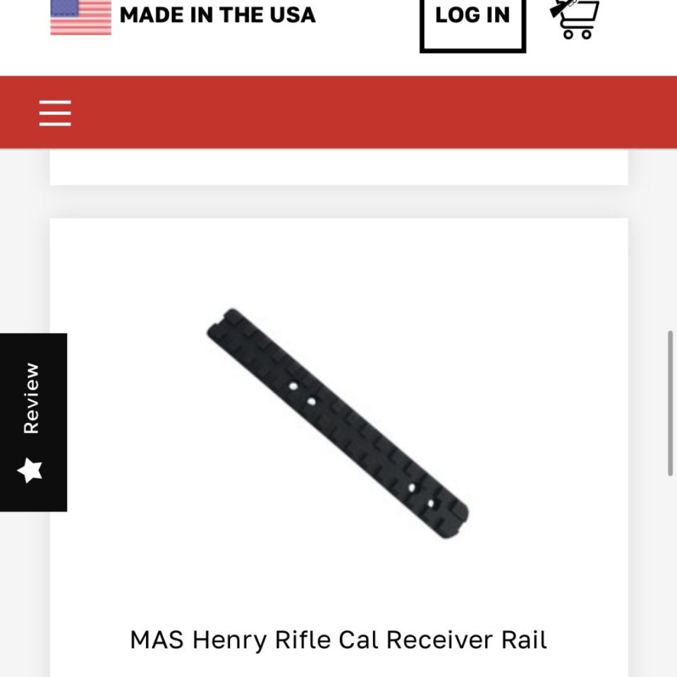 Post 1 - Rpp Henry rifle cal optic rail