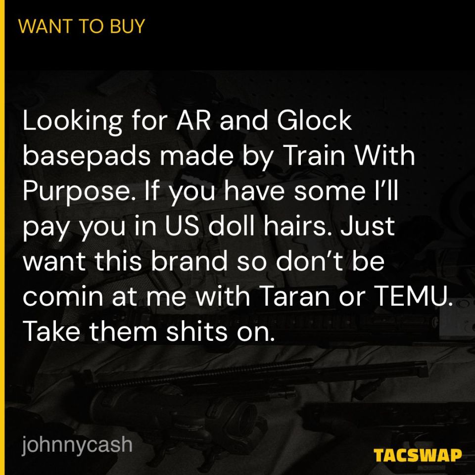 Post 4 - WTB Train With Purpose Basepad