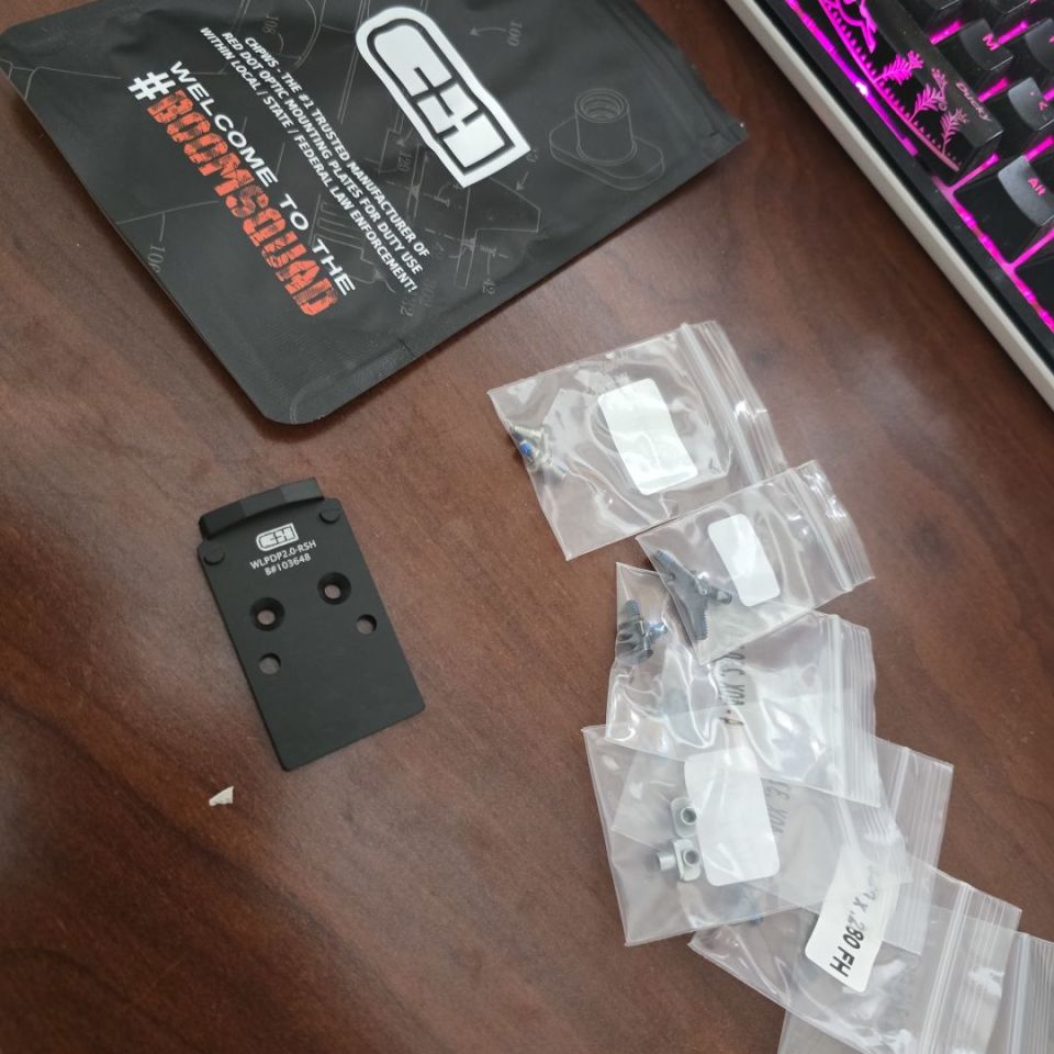 Post 1 - CH Walther PDP Optic plate RMR