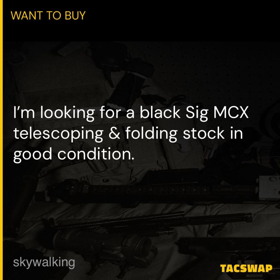 Post 1 - Sig telescoping stock