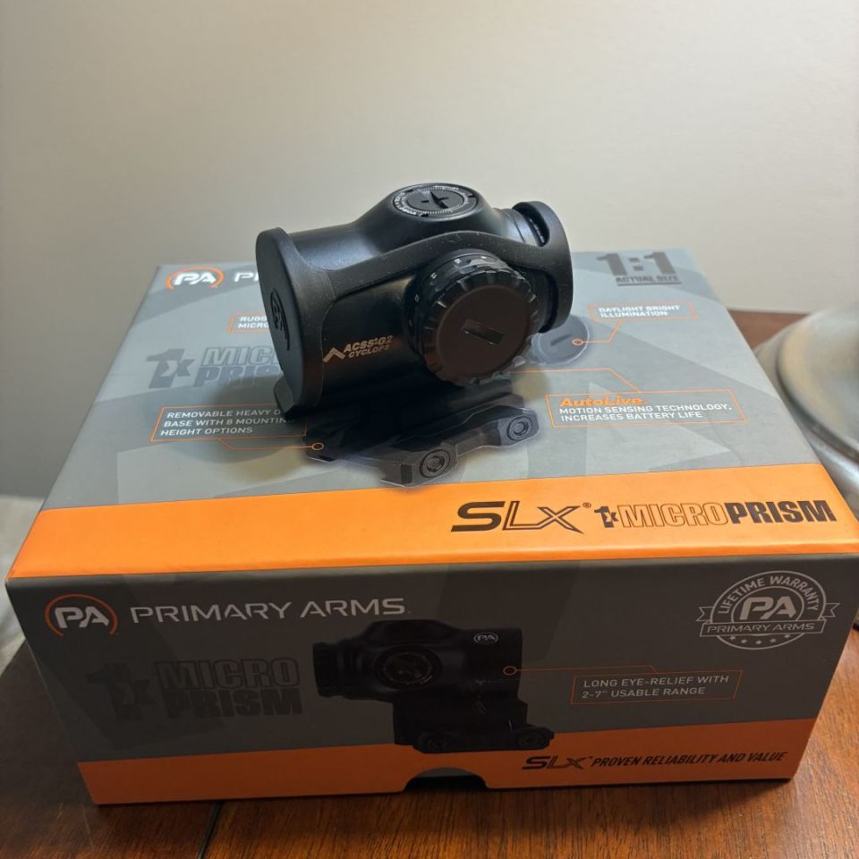 Post 2 - Primary Arms SLX 1x MicroPrism