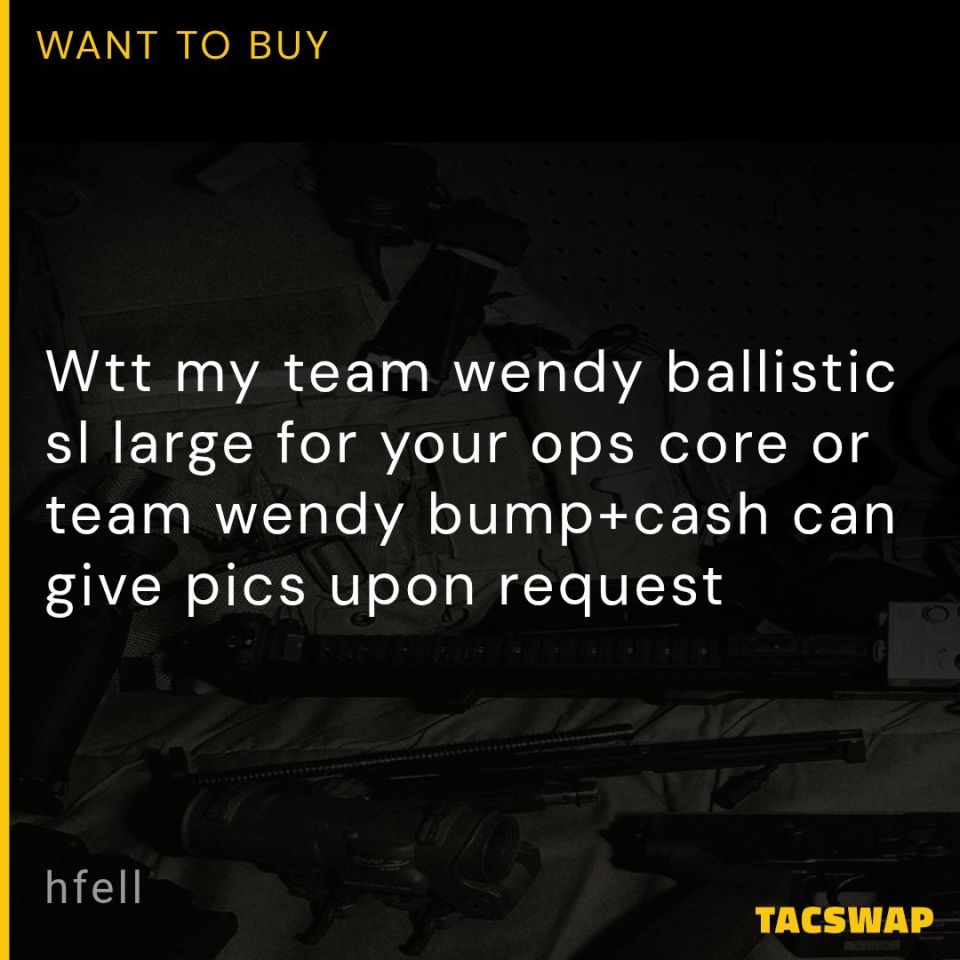 Post 5 - Wtt tw ballistic sl for bump+$