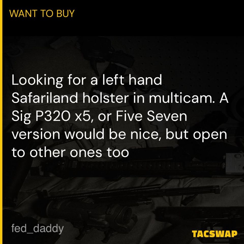 Post 5 - LH Safariland Holster