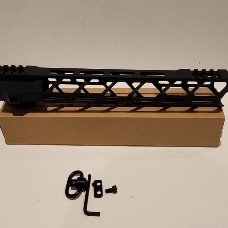 Post 5 - 12" AR15 MLOK Freefloat Handguard AR-15 M-LOK Rail Steel Barrel Nut