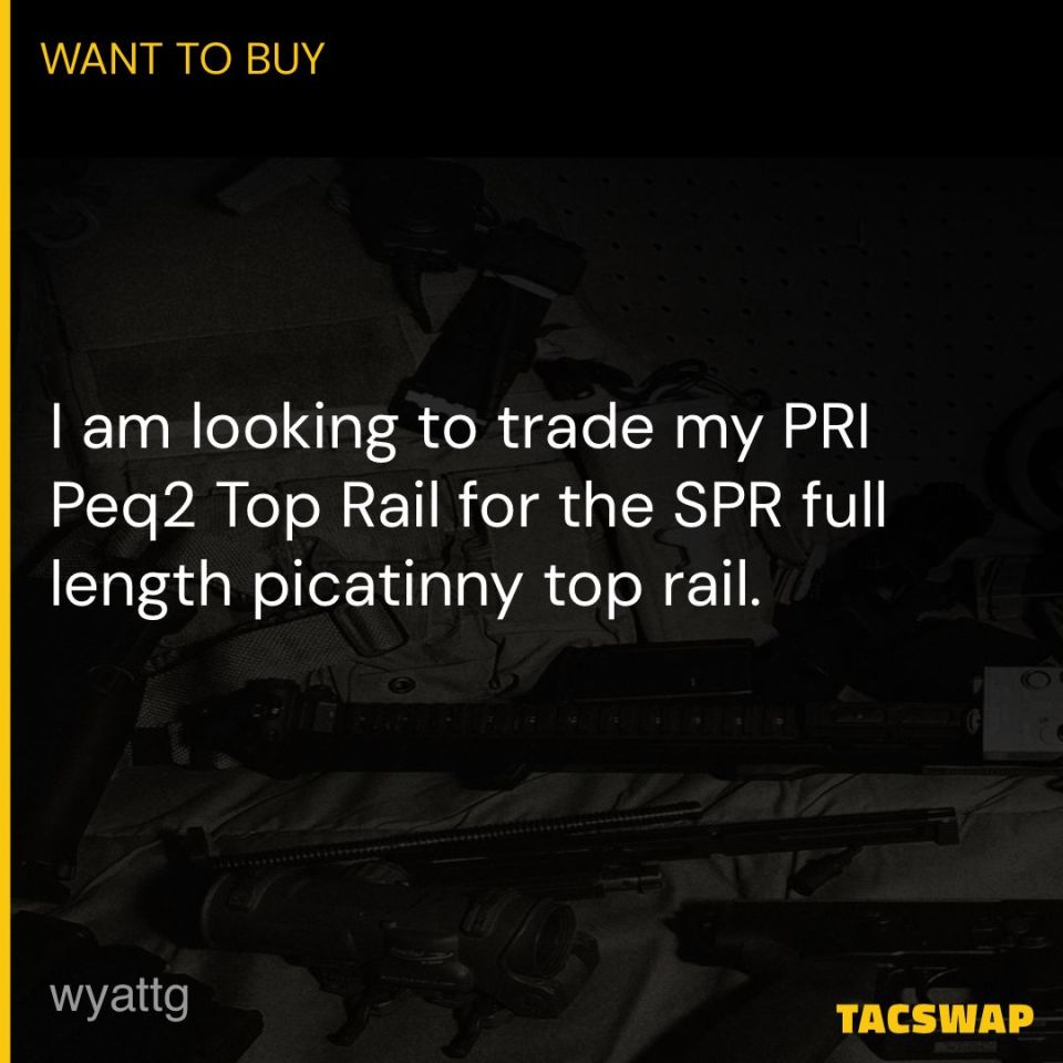 Post 4 - PRI SPR full length top rail 