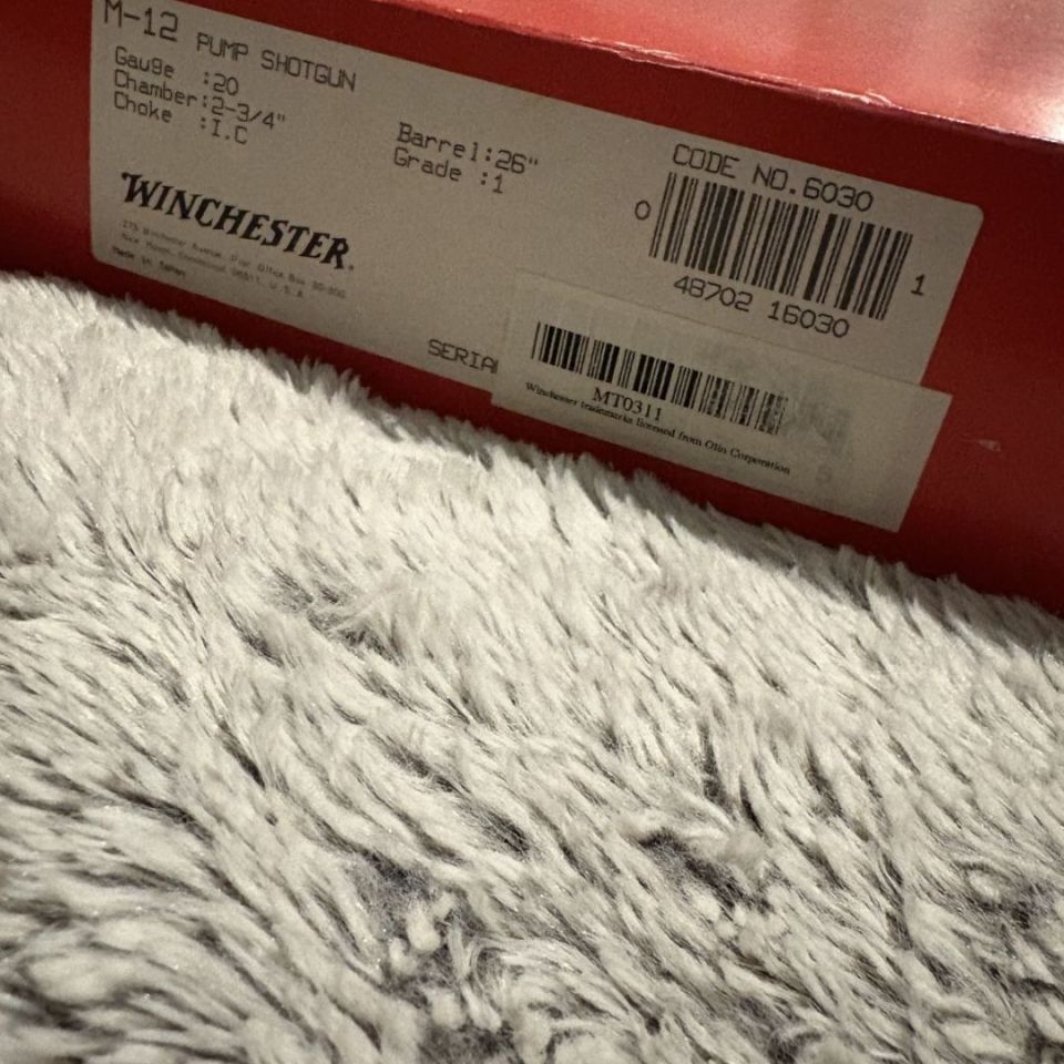 Post 2 - Winchester Model 12 20G NIB