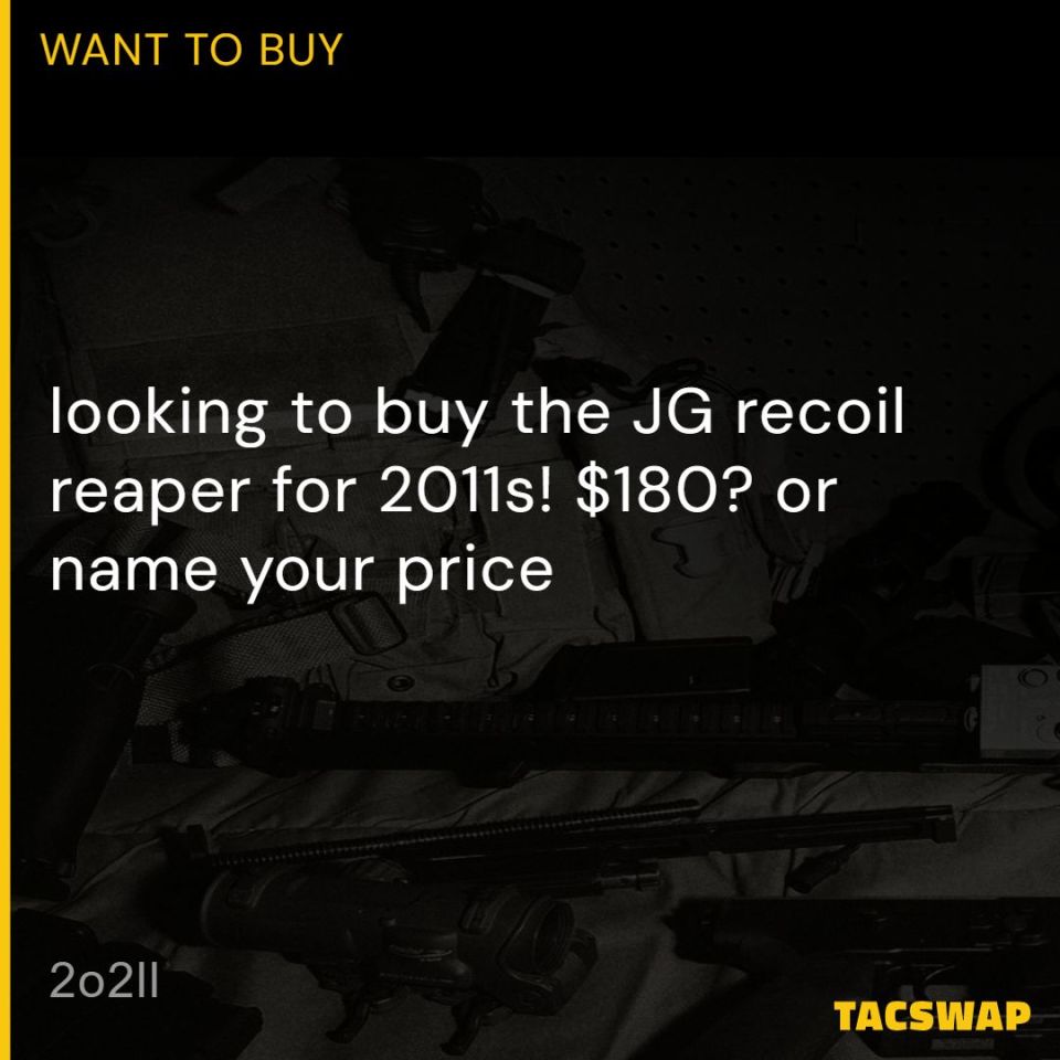 Post 1 - WTB Jacob Grey Recoil Reaper
