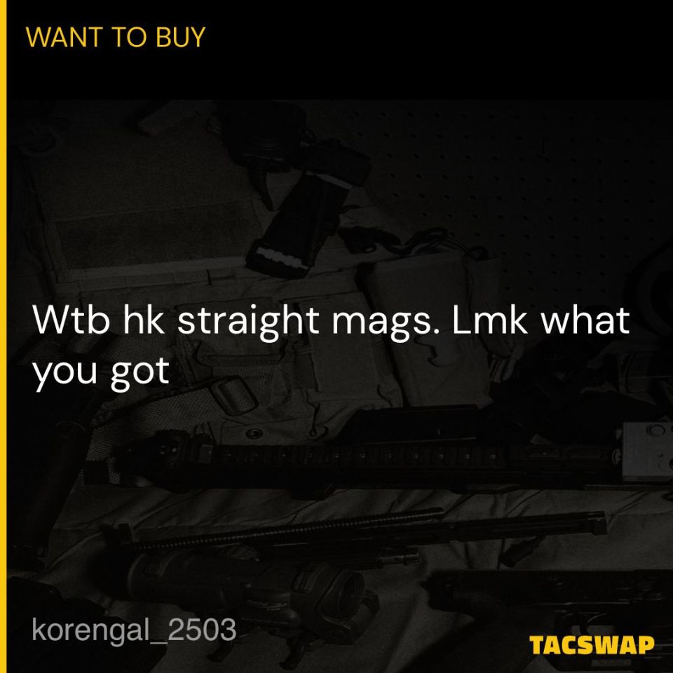 Post 1 - WTB HK Straight Mags