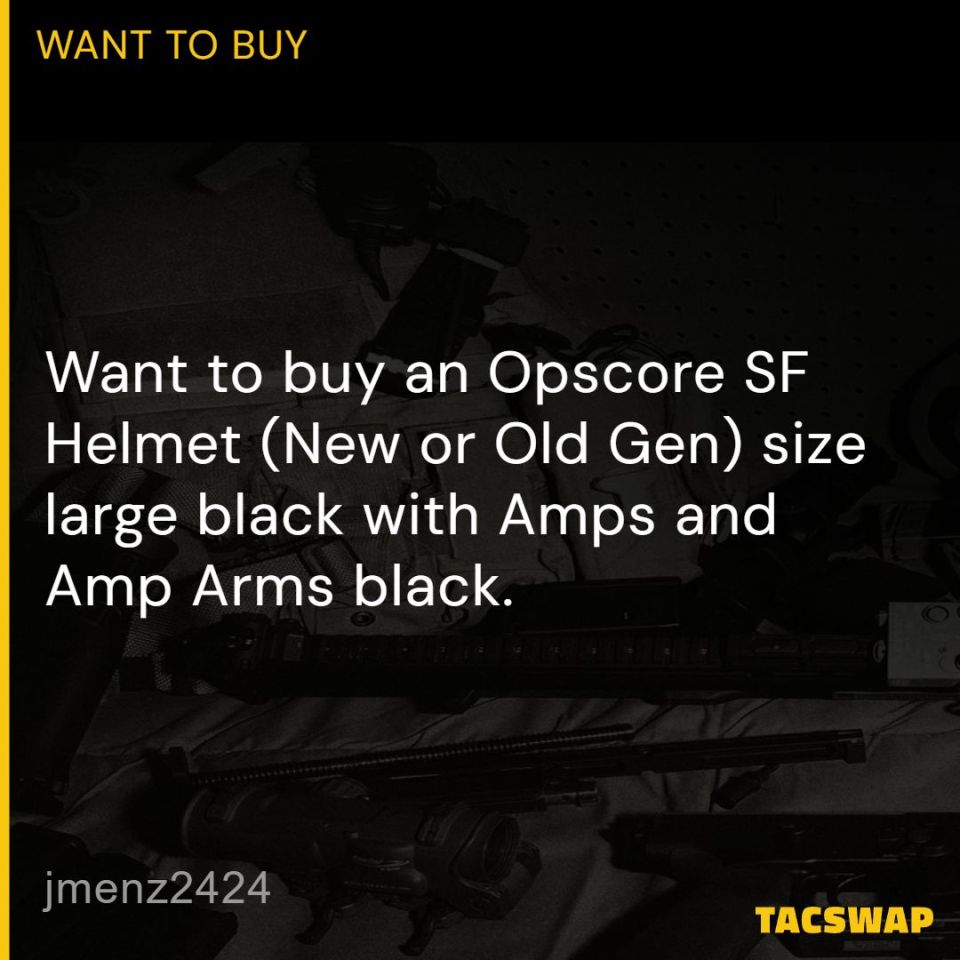 Post 2 - Opscore SF Helmet / Amps Black