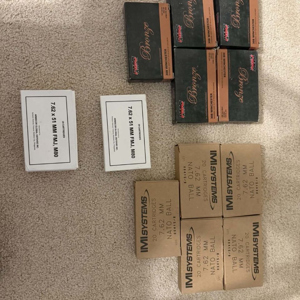 Post 3 - 308/7.62 Ball ammo