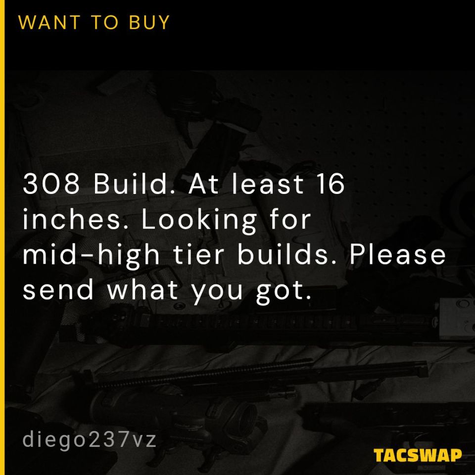 Post 2 - Looking for a 308 Build