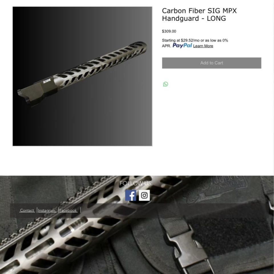 Post 3 - Carbon fiber, Mpx handguard
