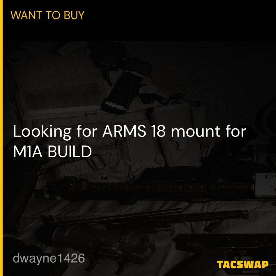 Post 1 - ARMS 18 mounts 