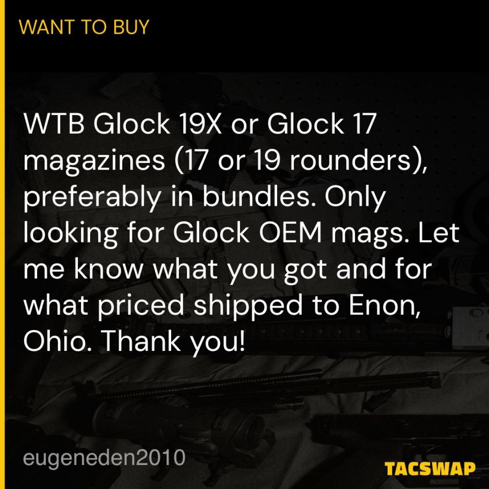 Post 2 - Glock 19x Mags Glock 17 Mags