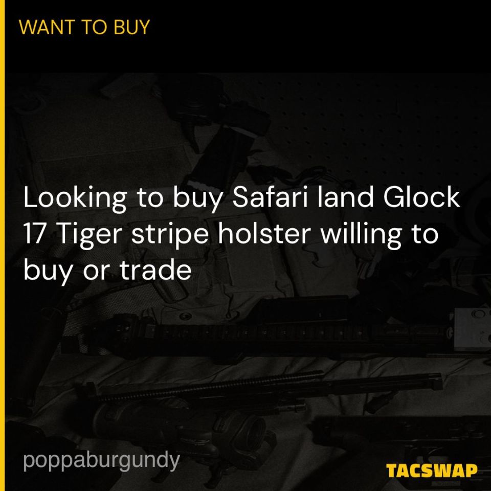 Post 3 - Safariland tiger stripe G17