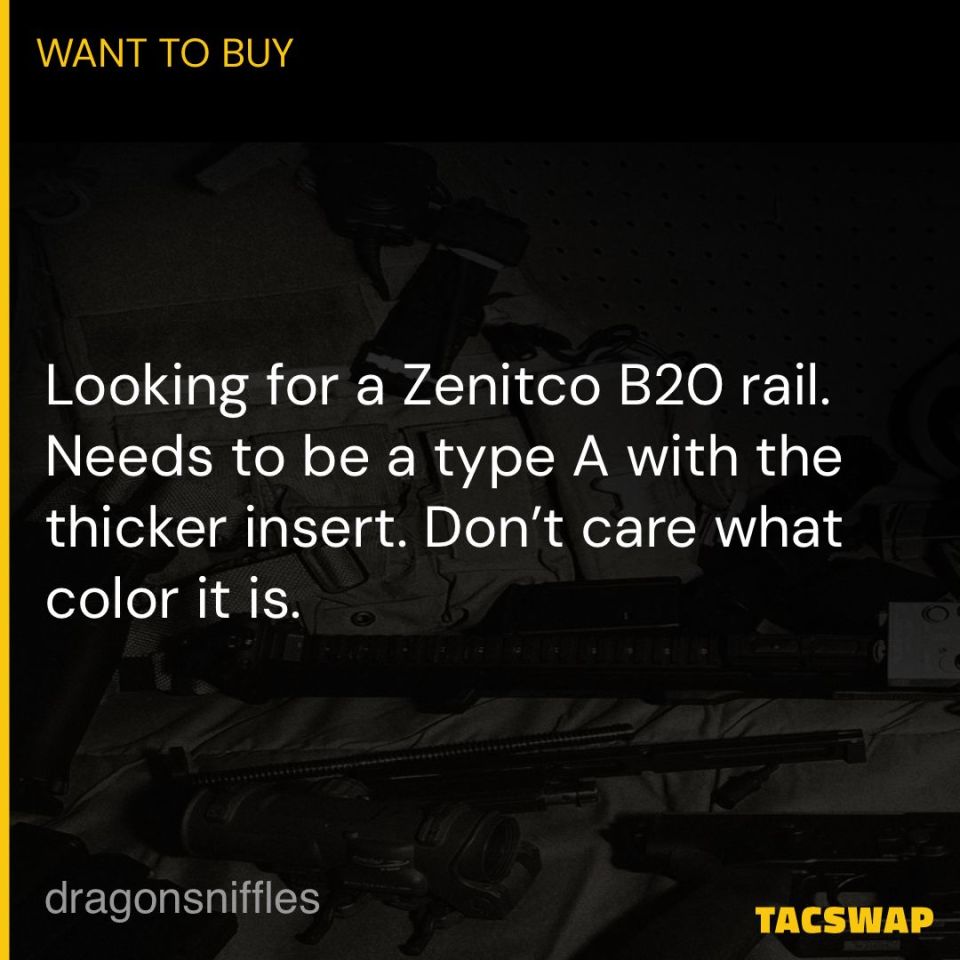 Post 1 - WTB Zenitco B-20U/Surplus RPK