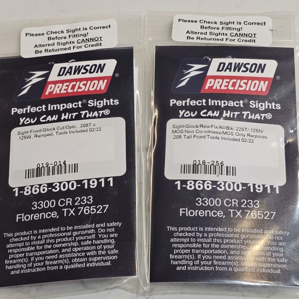 Post 1 - Dawson Sight Set for Glock MOS