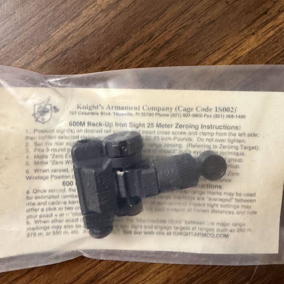 Post 2 - KAC REAR USMC BUIS NIB