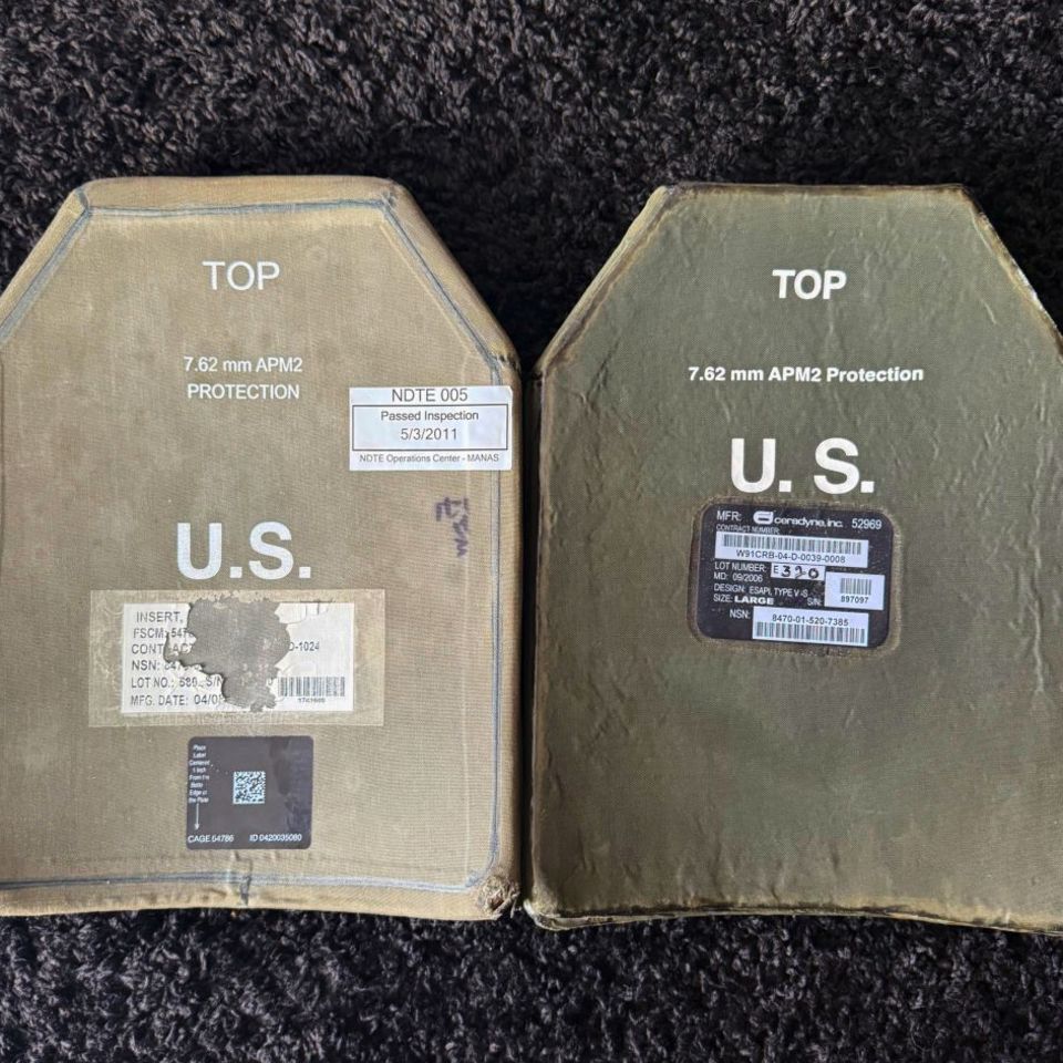 Post 1 -  USGI Ceradyne ESAPI Plates