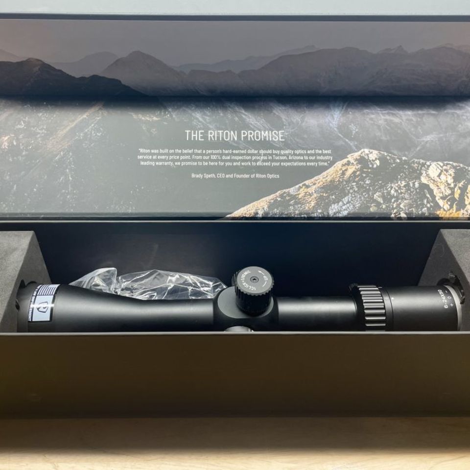 Post 1 - RITON X3 CONQUER 6-24X50 W/MNT