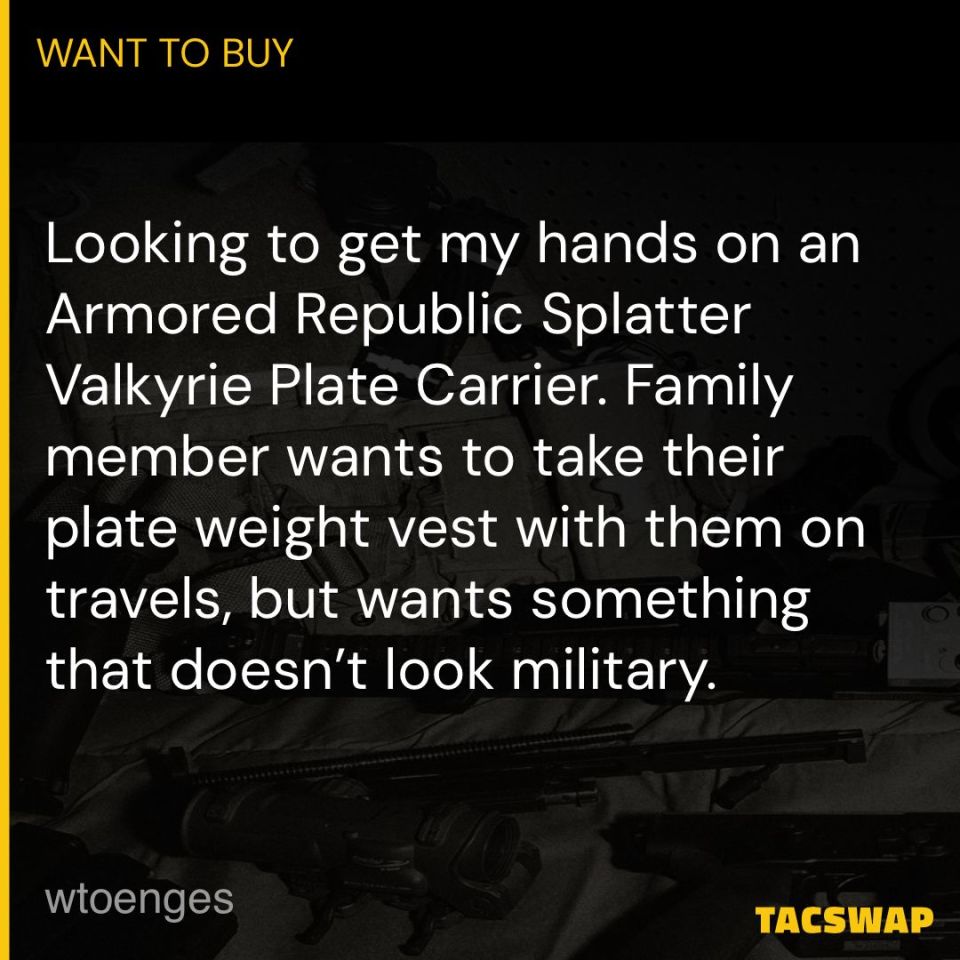 Post 1 - AR500 Splatter Valkyrie Carrie