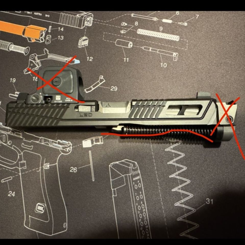 Post 1 - Glock 19 slide