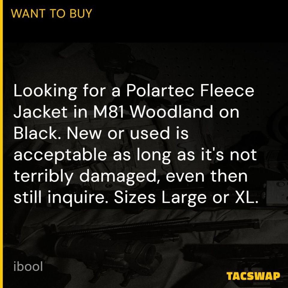 Post 4 - Polartec Fleece Jacket M81/BLK