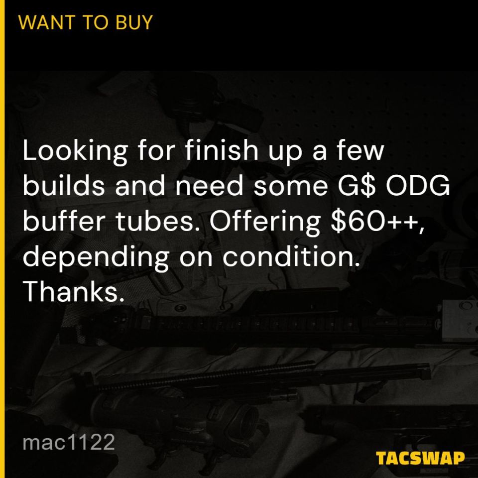 Post 1 - G$ ODG Buffer Tube