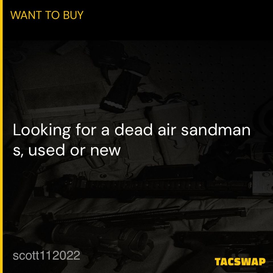 Post 5 - Looking for a deadair Sandmans