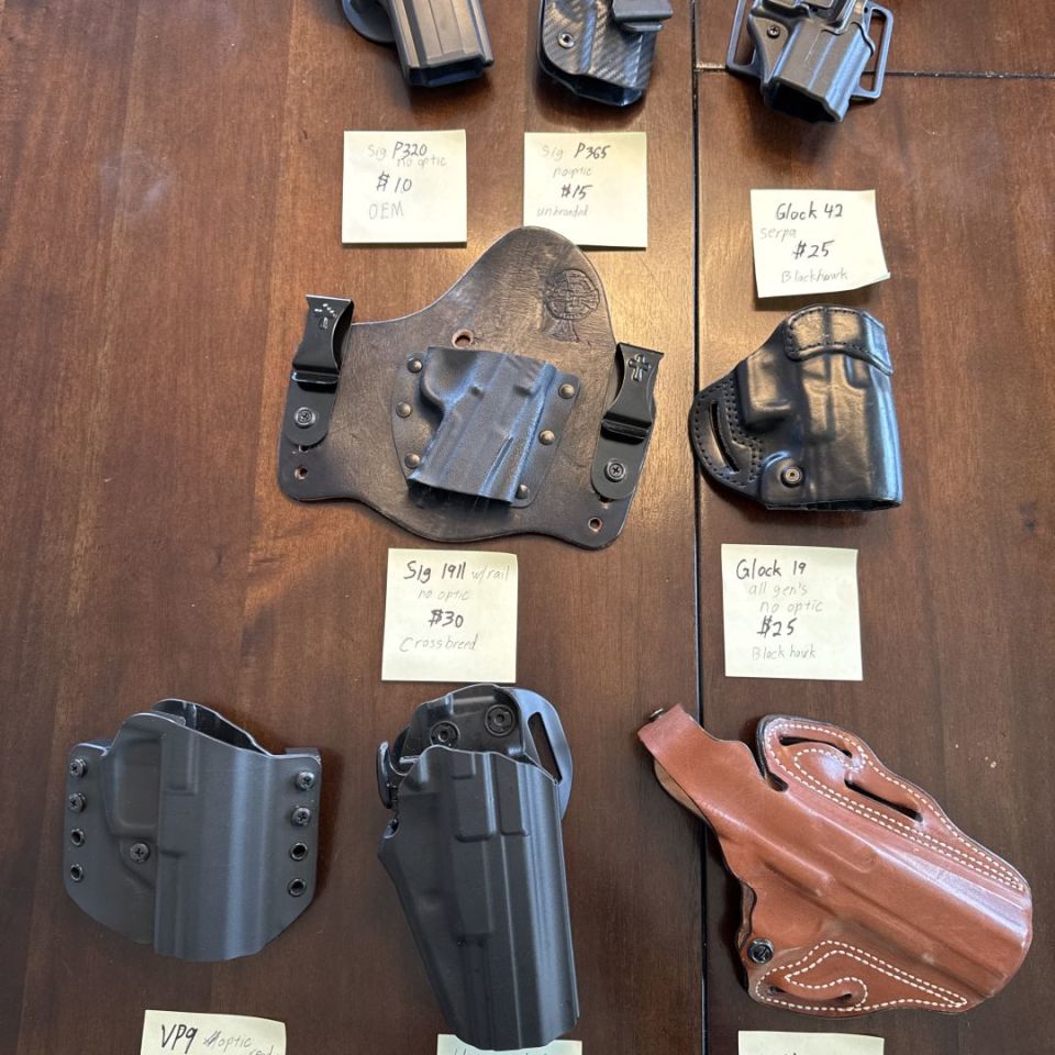 Post 5 - Holsters Holsters Holsters!!!