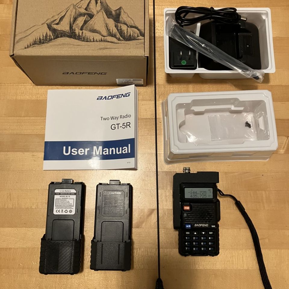 Post 2 - Unlocked Baofeng GT-5R + Extra