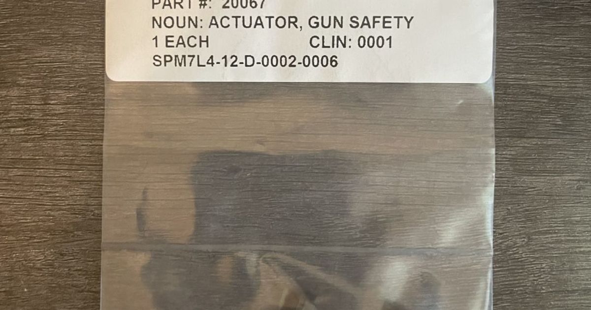 KAC Full Auto Safety Pn 20067 | Tacswap