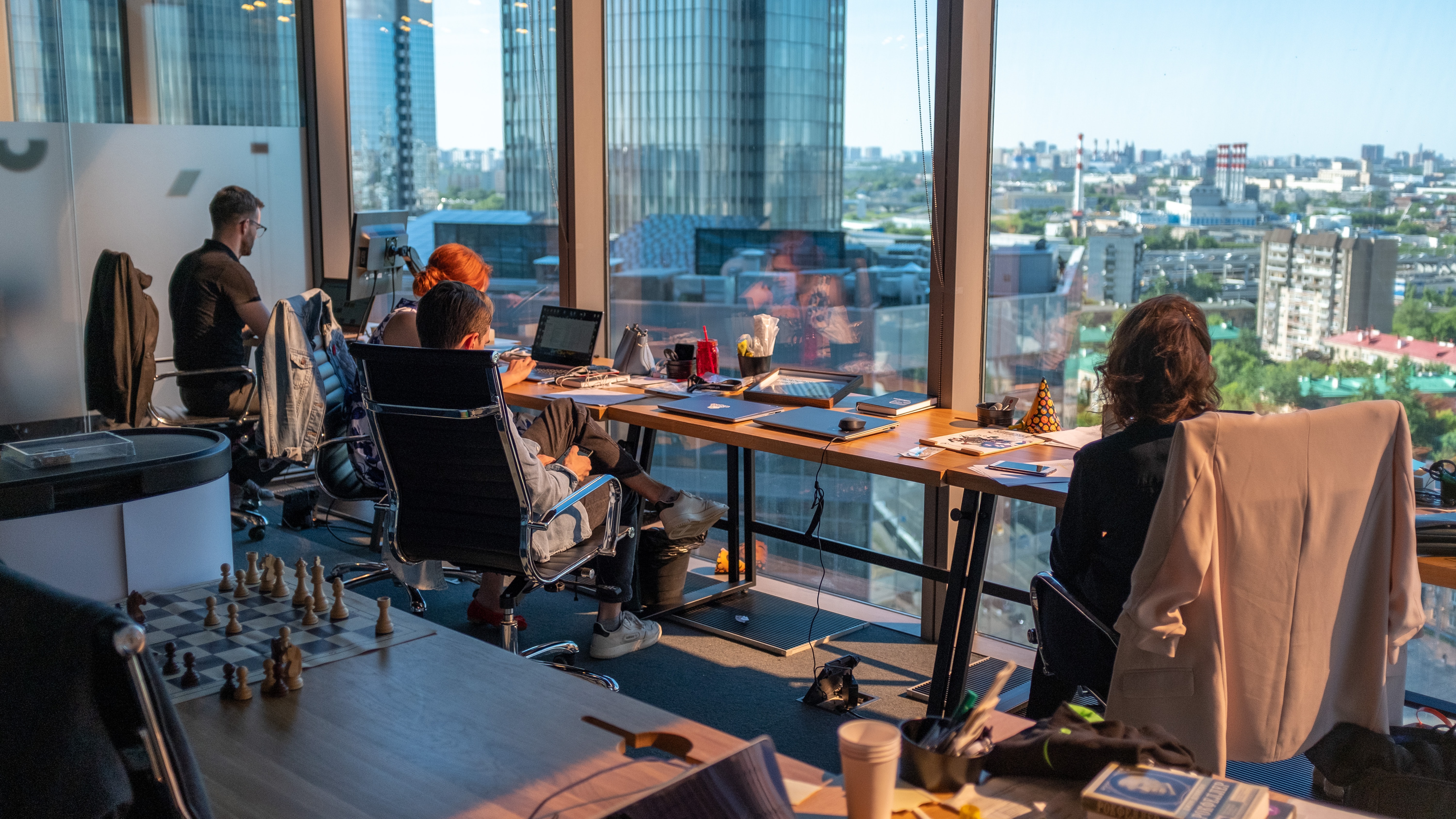 Office highrise view