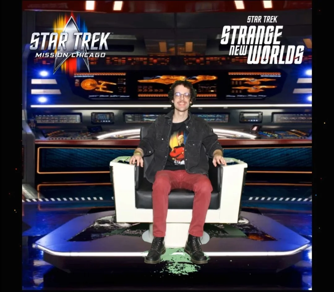 The captain's chair at a Star Trek convention
