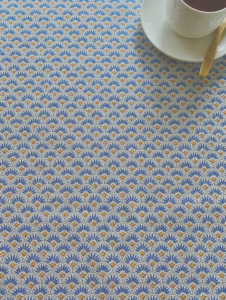 Belum Tafelkleed van 100% biologisch katoen, maat XL, 180 x 180 cm, met hars gecoat tafelkleed, vlekbestendig, groot, rechthoekig tafelkleed