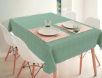 Tafelzeil Whistly Linen zeegroen