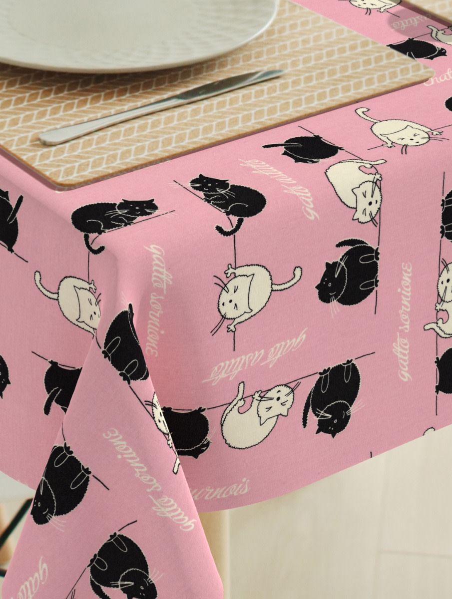 Tafelkleed Metalic Roze - 137 x 274cm - Happy Happenings