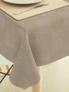 Tafelzeil Nea taupebeige molton rug