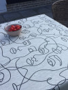 Faces linen black