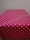Stip wit op fuchsia