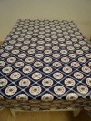 Brocante flower diamond donkerblauw pvc