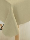 Tafelzeil linnenoptiek naturelbeige molton rug