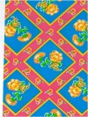 Ruit-bloem blauw-roze