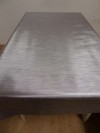 Tafelzeil metallic zilver pat.
