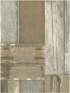 Sloophout patchwork naturel