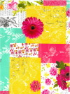 Patchwork Paradise fuchsia-geel