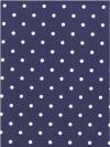 Polka dot PVC jeansblauw