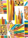 Fotoprint patchwork pencils